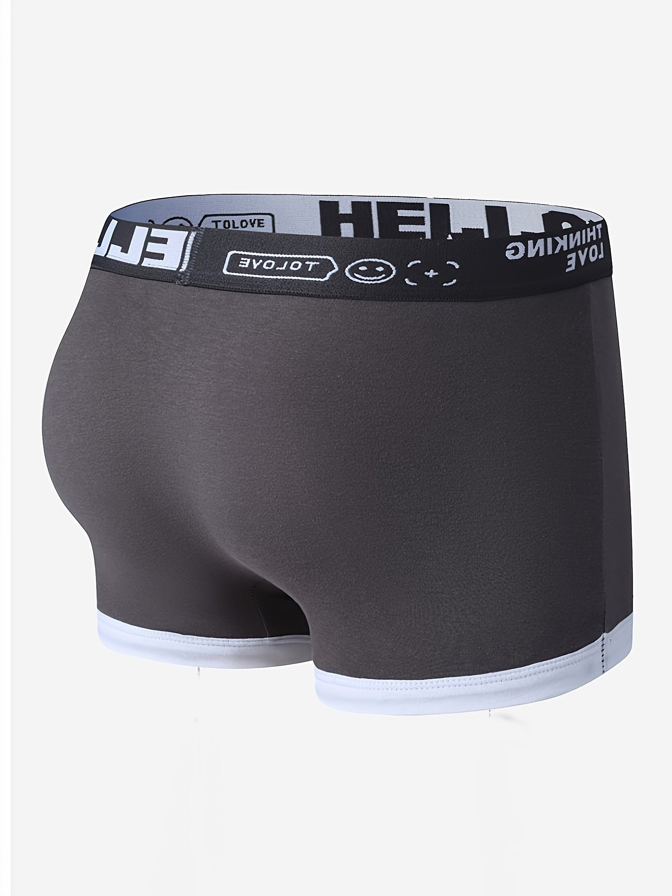 Men's Cotton Boxer Briefs Set of 4 Soft Breathable Stretch Daily Wear