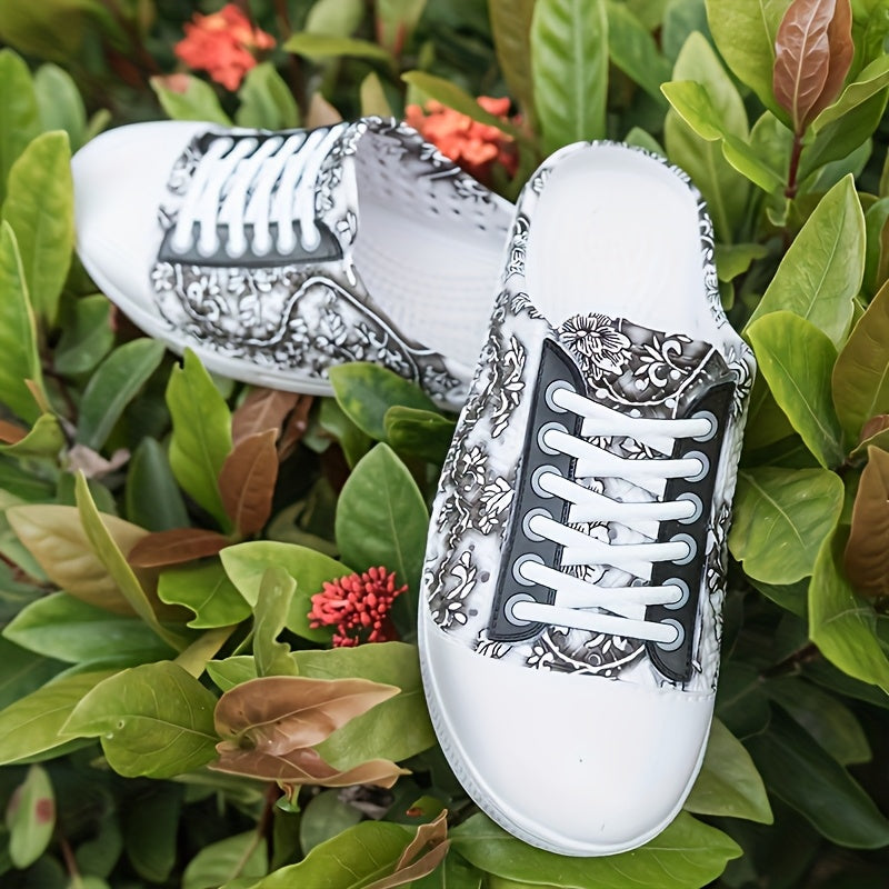 Women’s Floral Garden Clogs Lightweight Breathable Summer Shoes