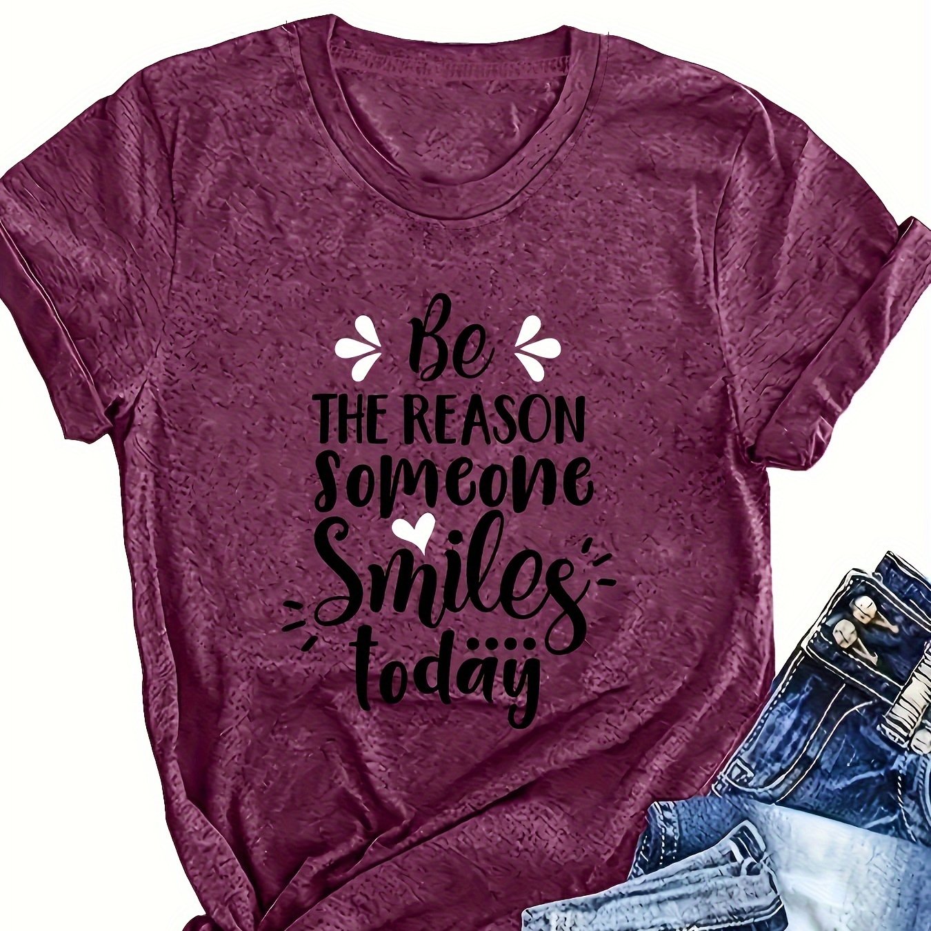 Women's Casual Short Sleeve Round Neck T-Shirt for Layering