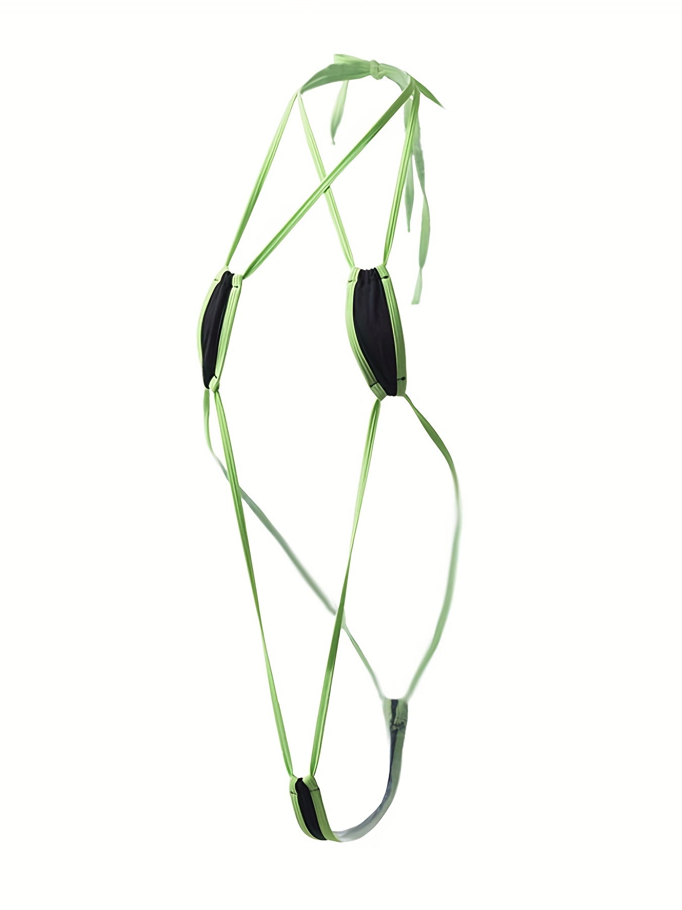 Mono de encaje con cuello ajustable y colorido para mujer