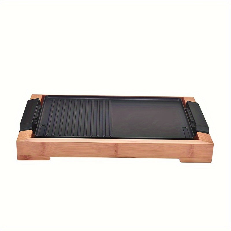 Non-Stick Teppanyaki Grill Pan Electric Griddle for Home Baking BBQ European Plug