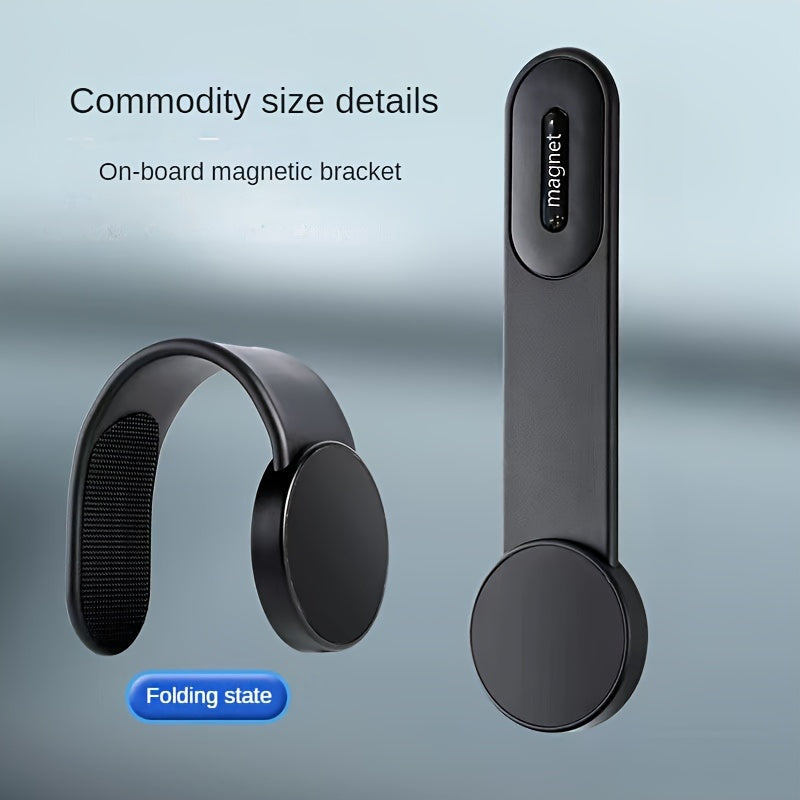 Universal Car Magnetic Phone Holder ABS Dashboard Mount Flexible Folding