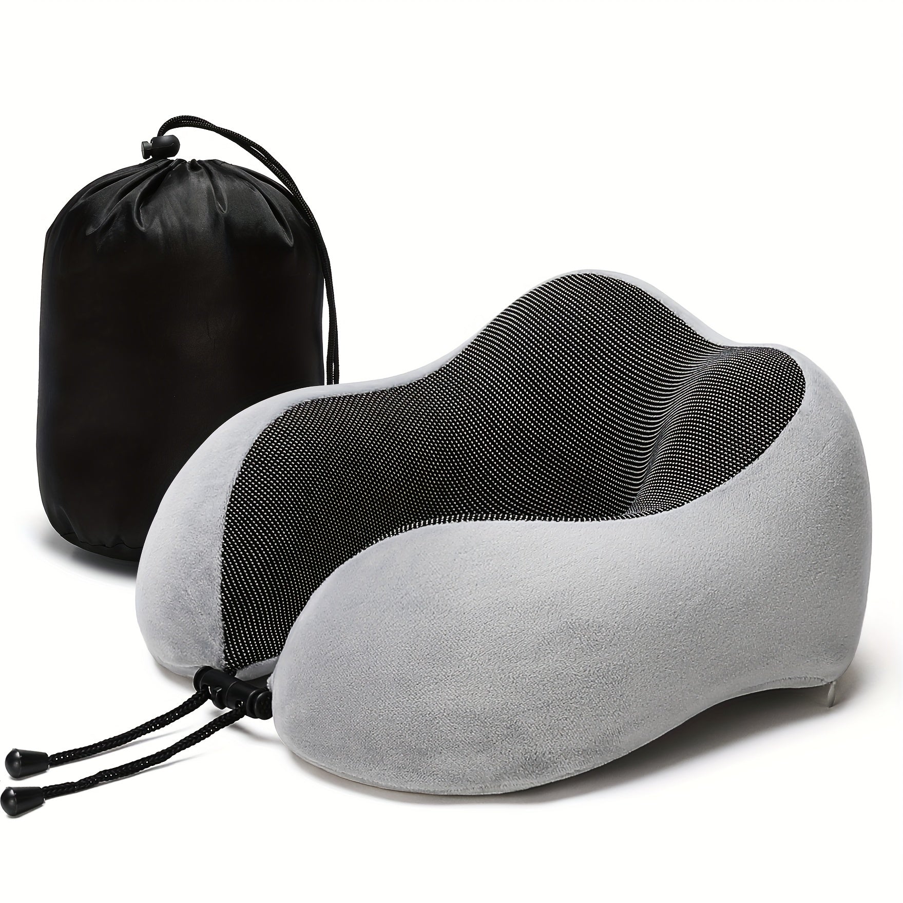 Memory Foam Neck Pillow for Travel and Bed Support Cervical Cushion