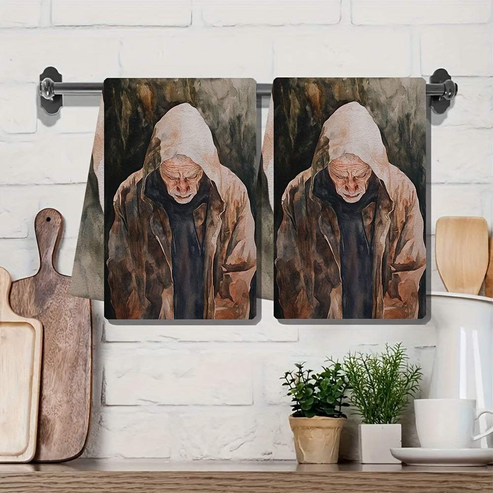 2 штуки ультрамягких кухонных полотенец, Times Stranger, высокоабсорбирующие полотенца для рук, идеальные для праздничного декора, машинная стирка, 16x24 дюйма - Артикул: 2KYSYS1218706