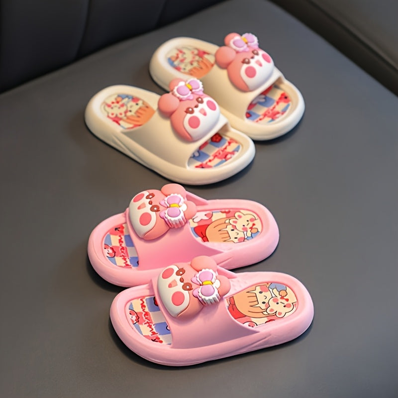 Children's Rabbit Pattern Slippers for Kids Girls Boys Indoor Outdoor Anti Slip Quick Dry Breathable