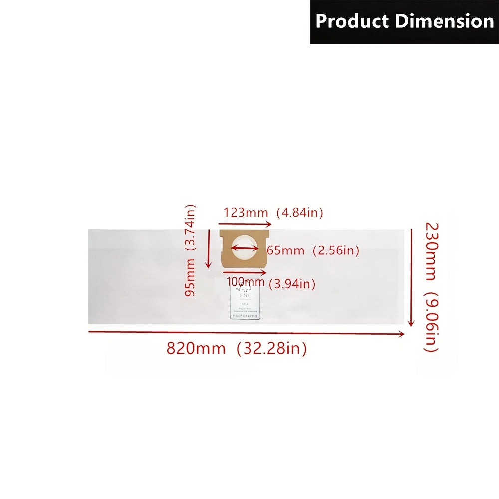 Stanley va PorterCable 15.14 L Quruq va Nam Chang'ich tozalagich qismlari bilan mos keladigan almashtirish aksessuari - #25-1238 qog'oz chang filtri sumkasi 1 to'plam