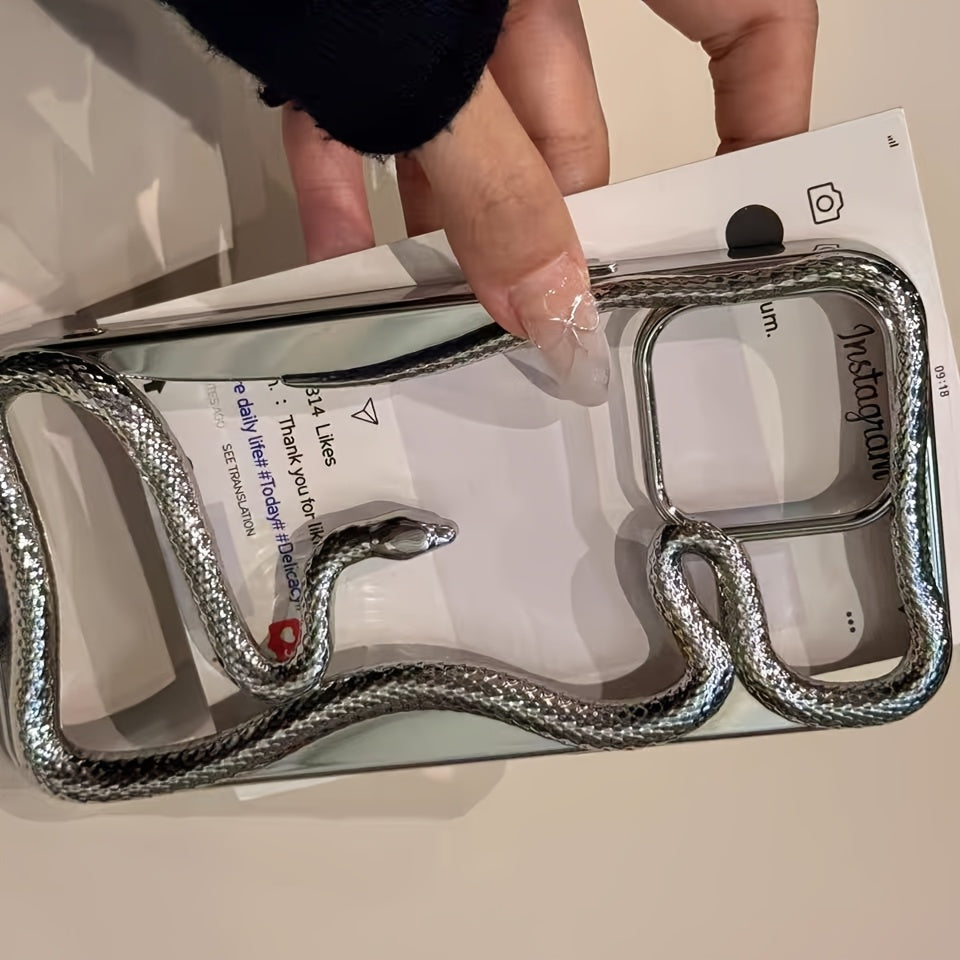 Hollow Snake TPU Phone Case for iPhone 12 13 14 15 Pro Max Unisex