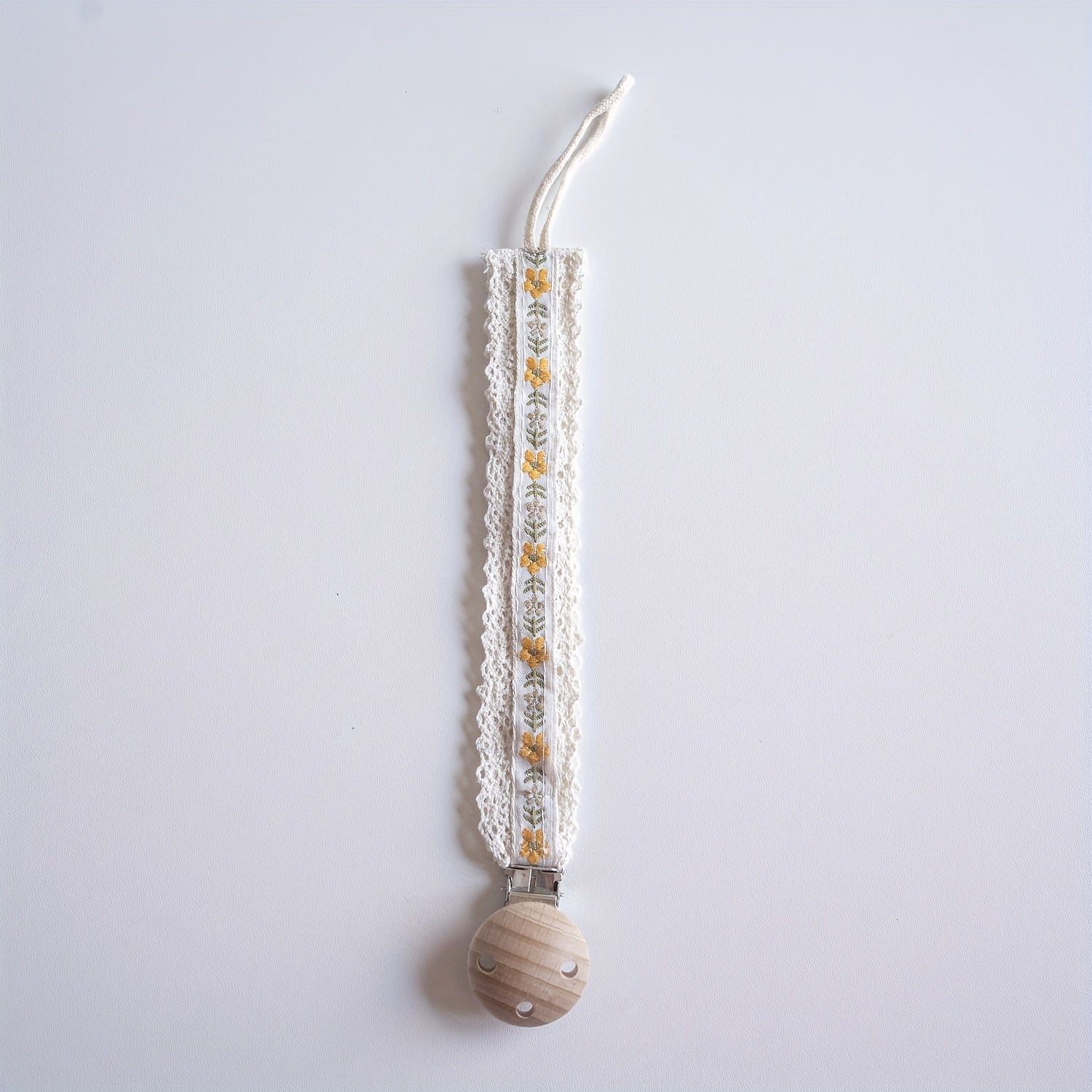 Baby Cotton Pacifier Clip Chain BPA-Free Teether Holder Toddler Teething Toy