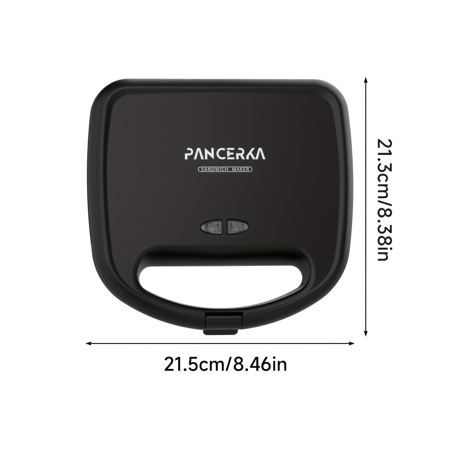 Электрический сэндвич-мейкер 750 Вт с антипригарным покрытием, двойное нагревание, компактный, гриль