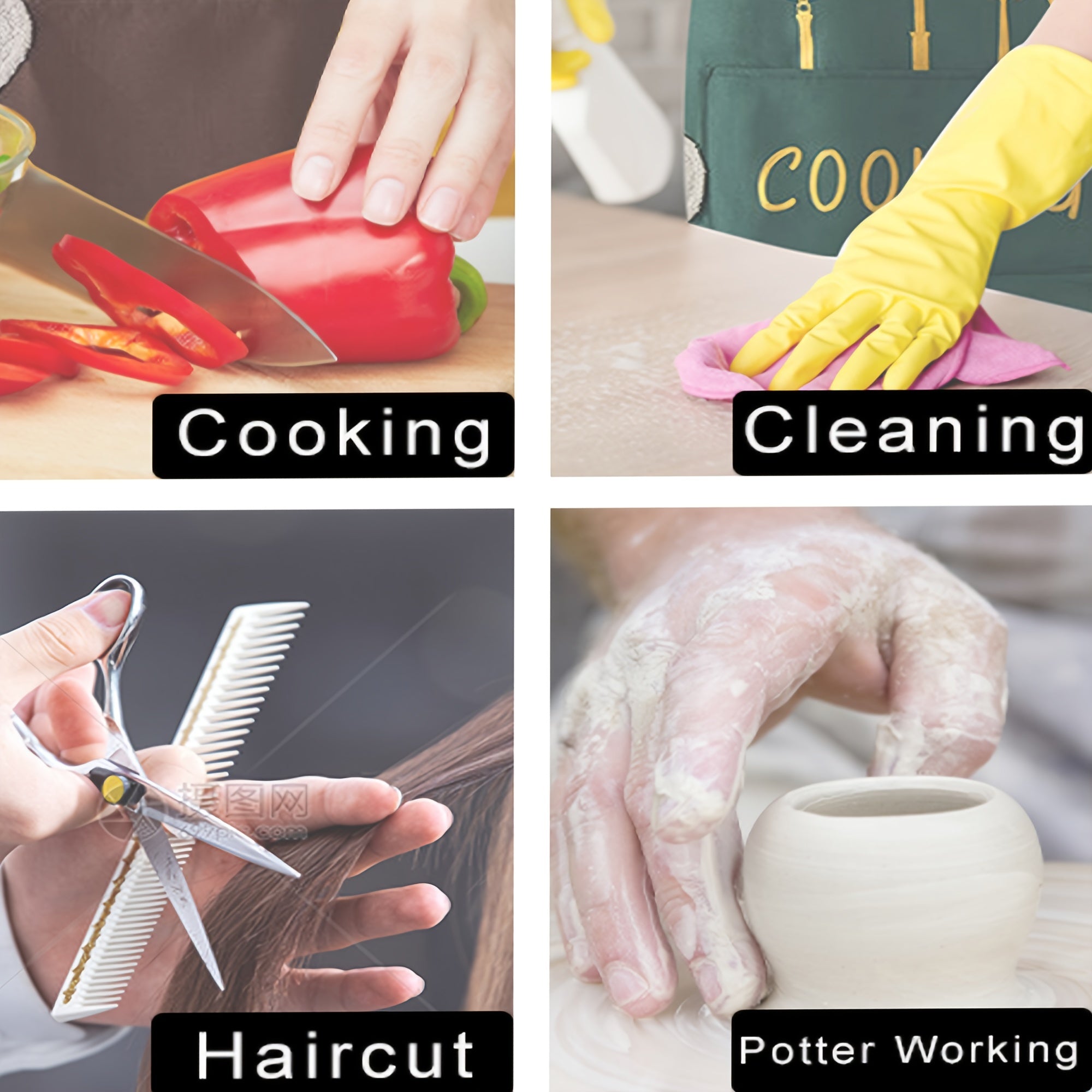 Adjustable Waterproof Apron with Large Pocket for Cooking and Baking Unisex