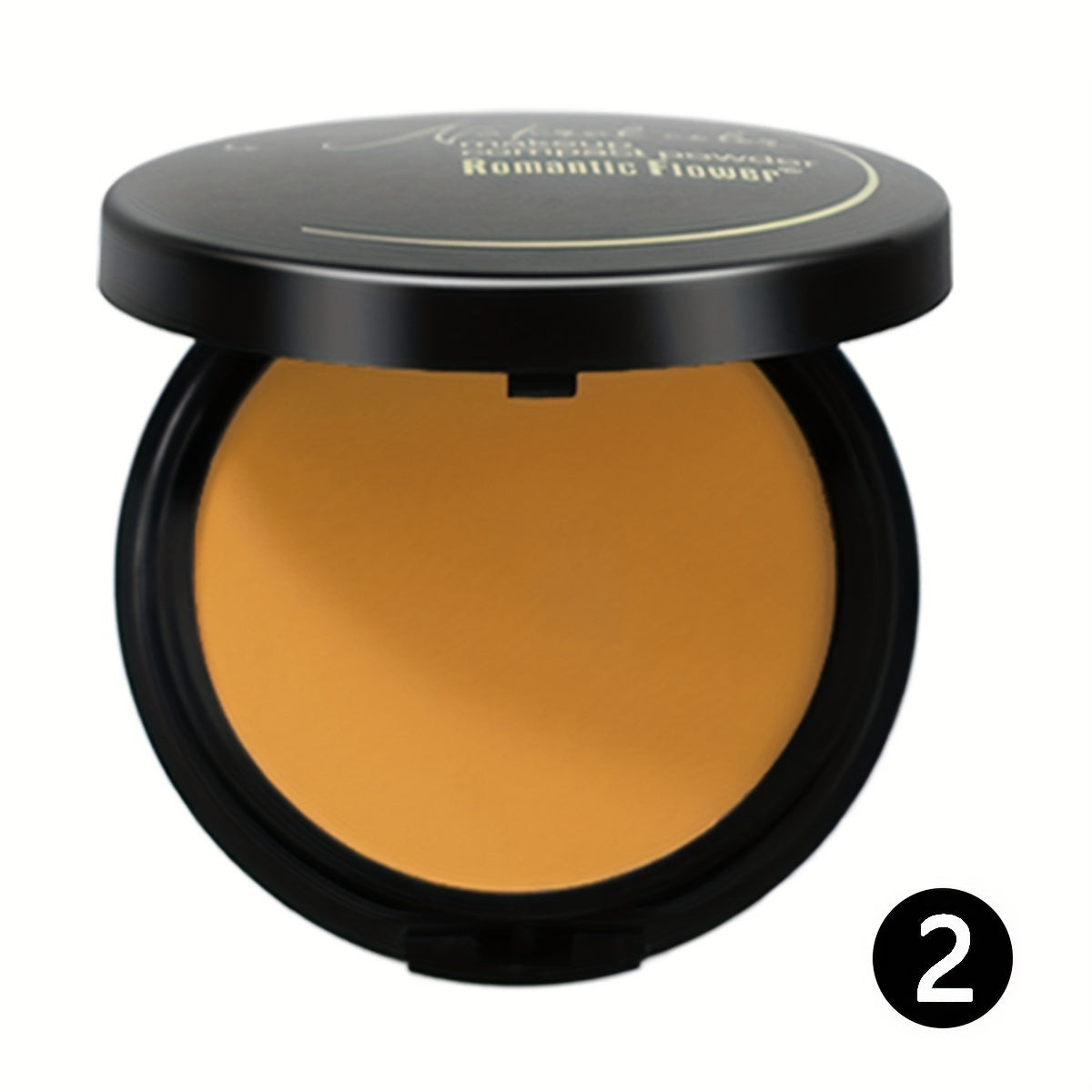 Polvo prensado mate para mujer, resistente al agua, cobertura total para piel oscura