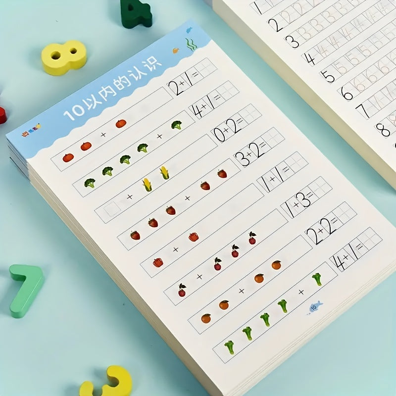 Early Childhood Education Activity Books for Ages 3+ with Number Recognition and Math Practice