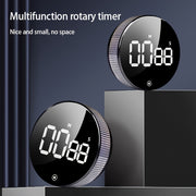 Регулируемый 3-скоростной бесшумный металлический кухонный таймер без батареи для готовки и упражнений