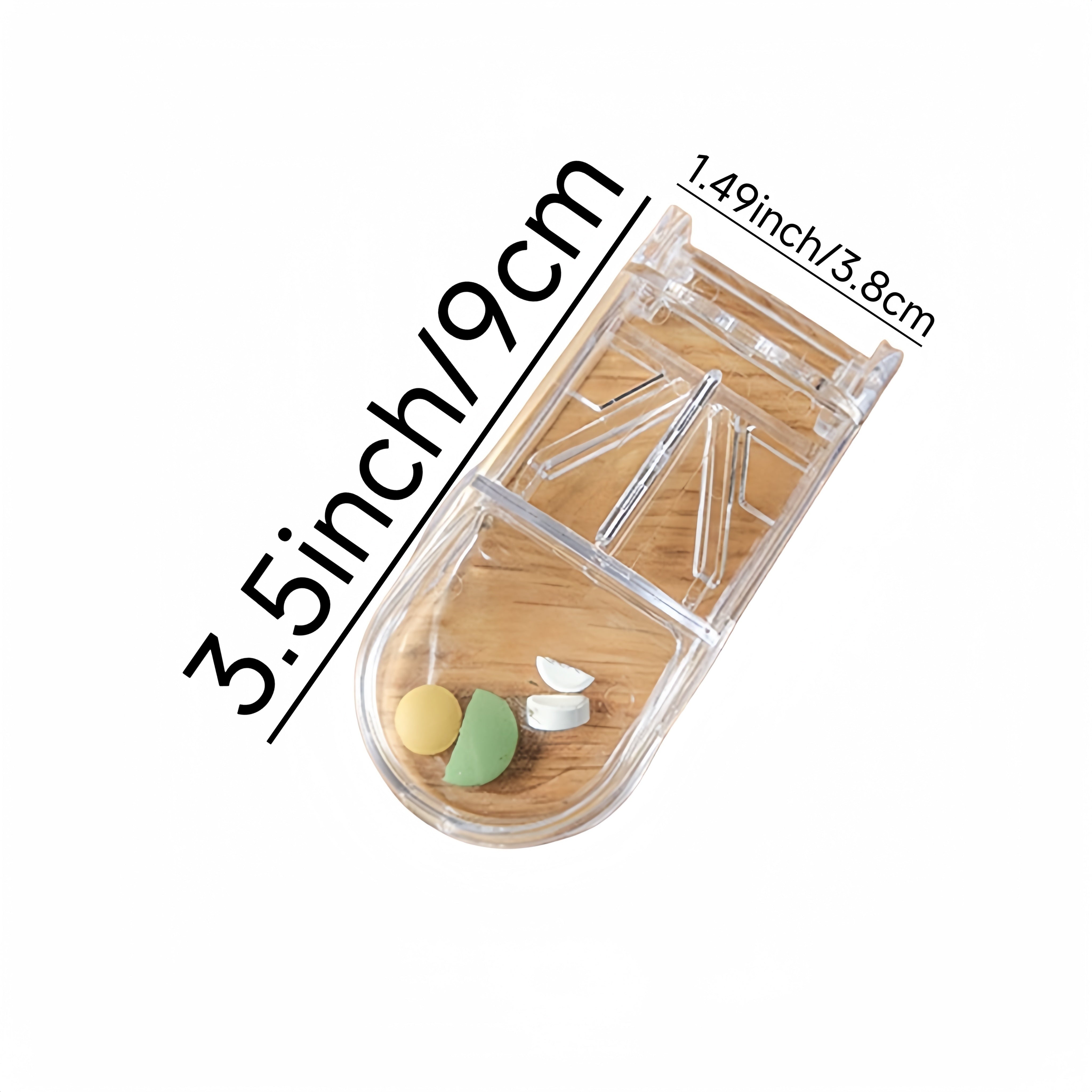 Portable Medicine Cutter and Dispenser for Tablets and Pills