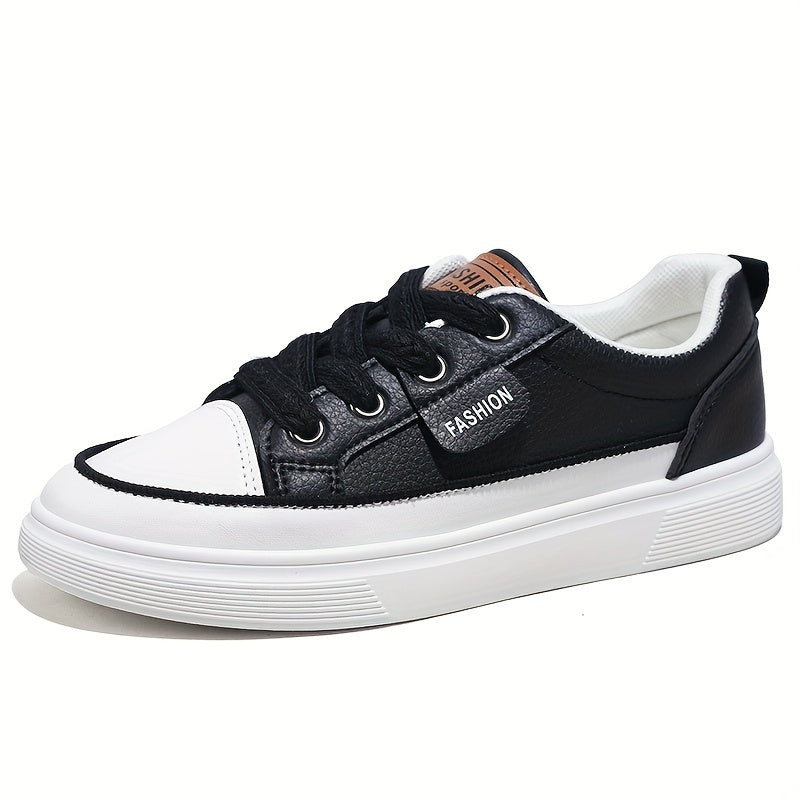 Women Breathable White Skate Sneakers Lightweight Casual Shoes For Fitness