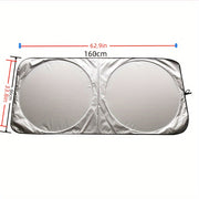 Передний солнцезащитный козырек для автомобиля, выдвижной, отражающий, для лобового стекла