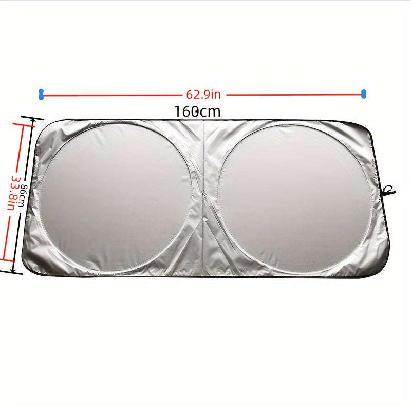 Oldinga avtomobil quyosh nuri uchun qaytariladigan aks ettiruvchi shisha quyosh nuri himoyachisi