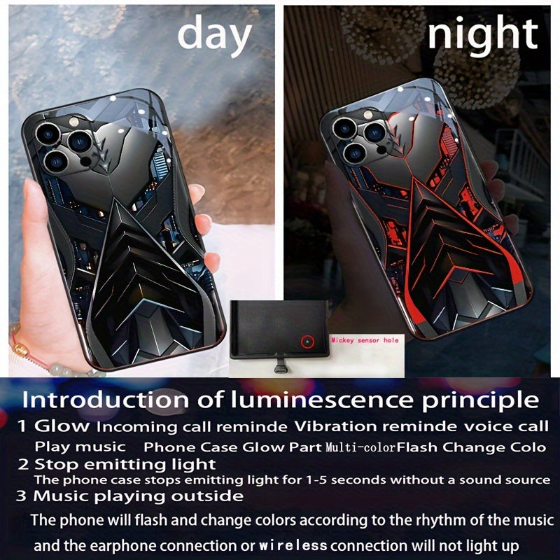 Nighttime Visibility Smartphone Case with Luminous Technology for Various Models