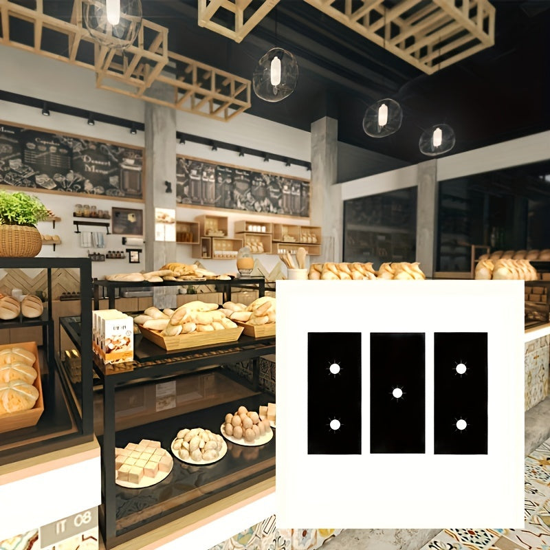 Set of 3 Reusable Gas Stove Protectors Non-Stick Heat-Resistant Easy-to-Clean Covers