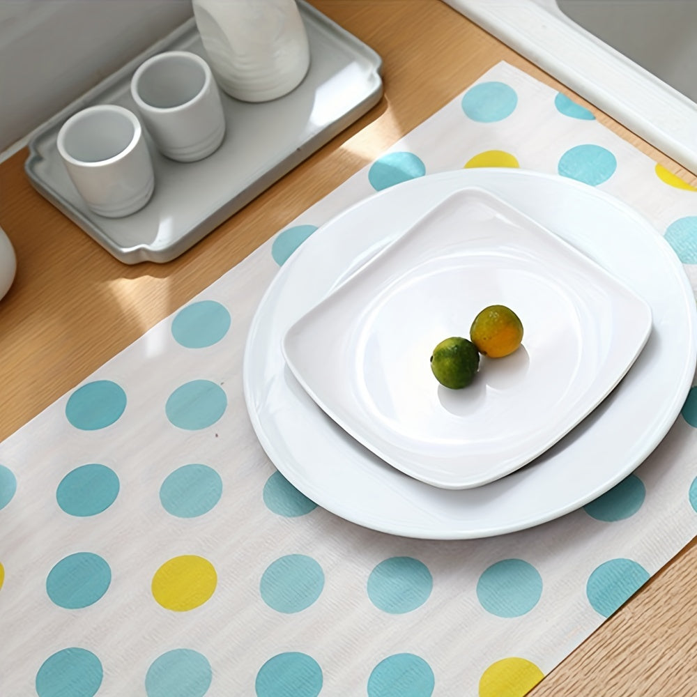 Drawer and Shelf Liner Set 30.48x199.9cm Non-Adhesive Grip for Kitchen Cabinets