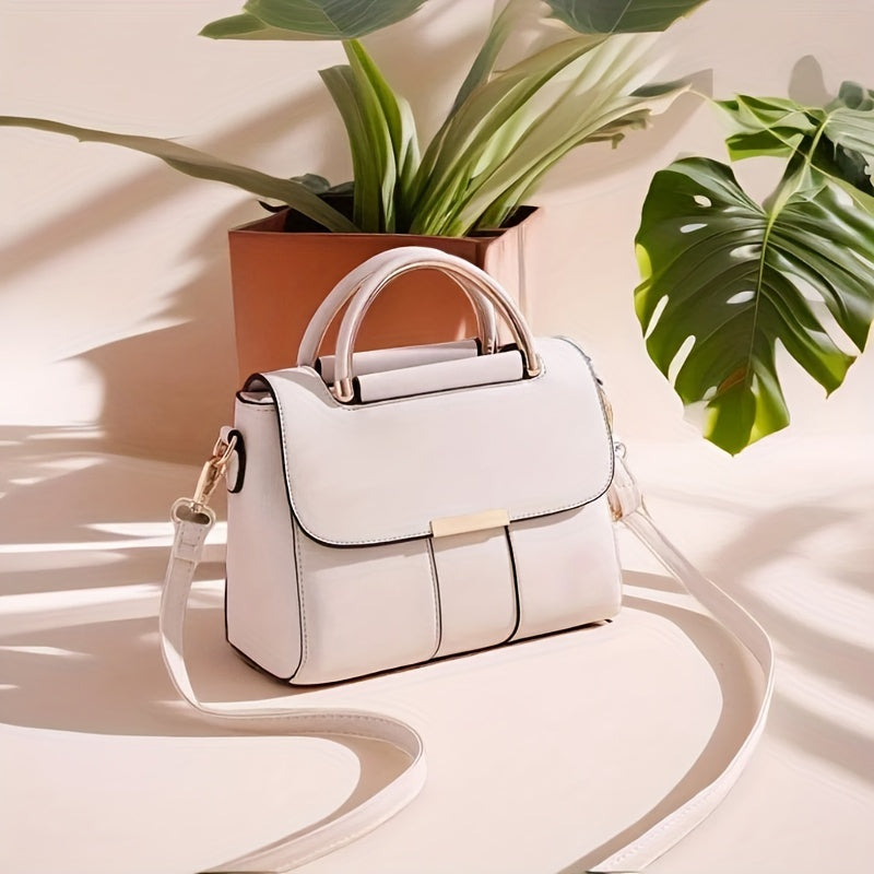 Ayollar uchun uslubiy krossbody xabarchi sumkasi, olib tashlanadigan tasma, magnit yopish va katta sig‘imga ega.