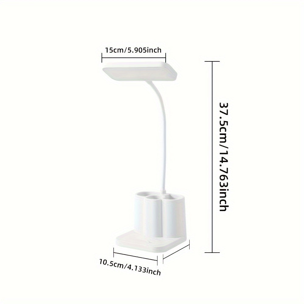 Rechargeable LED Desk Lamp with Adjustable Light and USB Charging