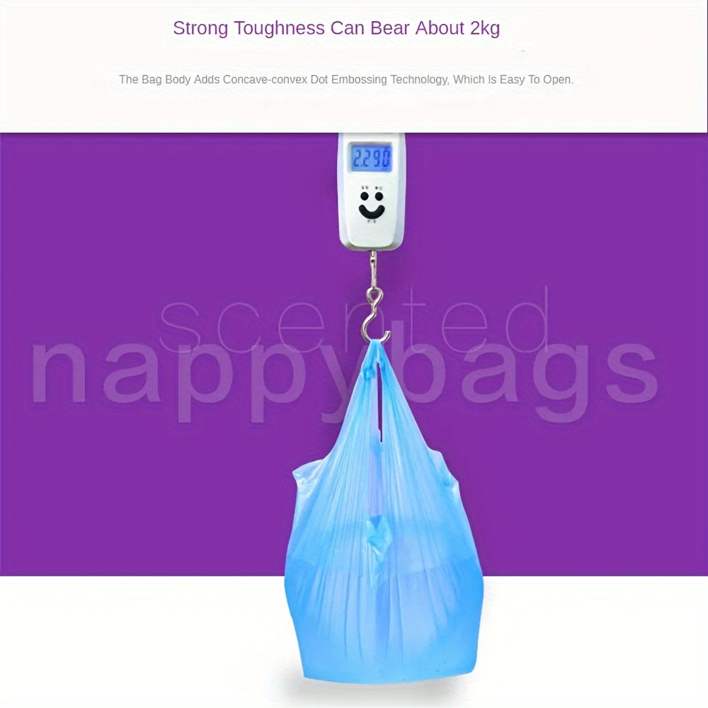 Disposable Diaper Bags 10-90 Pack Scented Leak-Proof Garbage Bags for Diapers and Pets