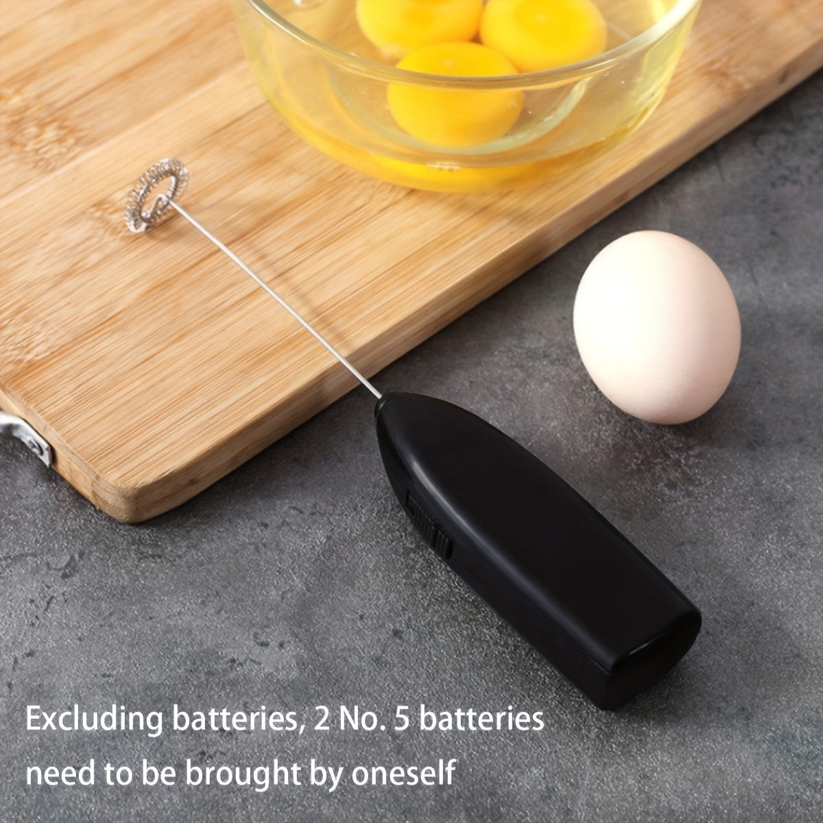 Мини-электрический блендер для молока, кофе, капучино, перемешивания. Батарея не входит в комплект.