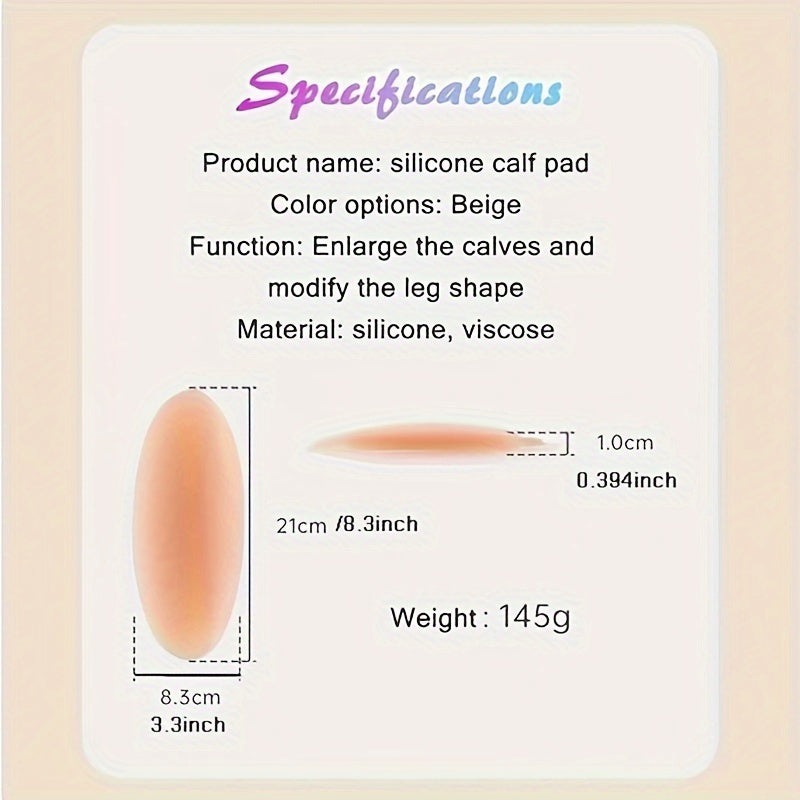 Silicone Self-Adhesive Calf Pads for Women's Lingerie and Underwear Invisible Leg Correction