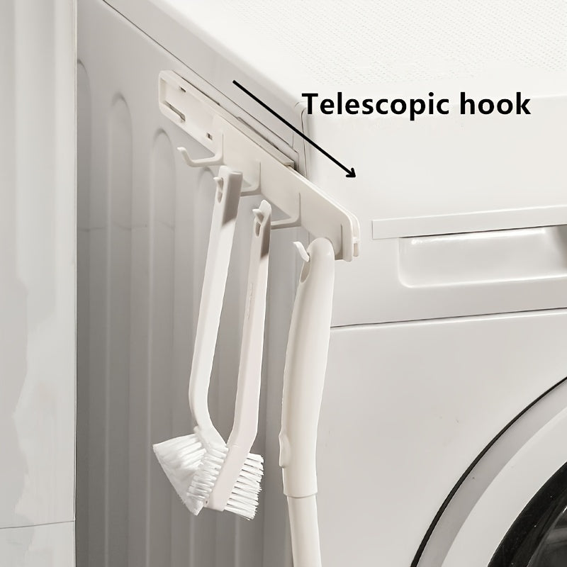 Adjustable Retractable Sticky Wall Hook for Kitchen Bathroom No Drilling