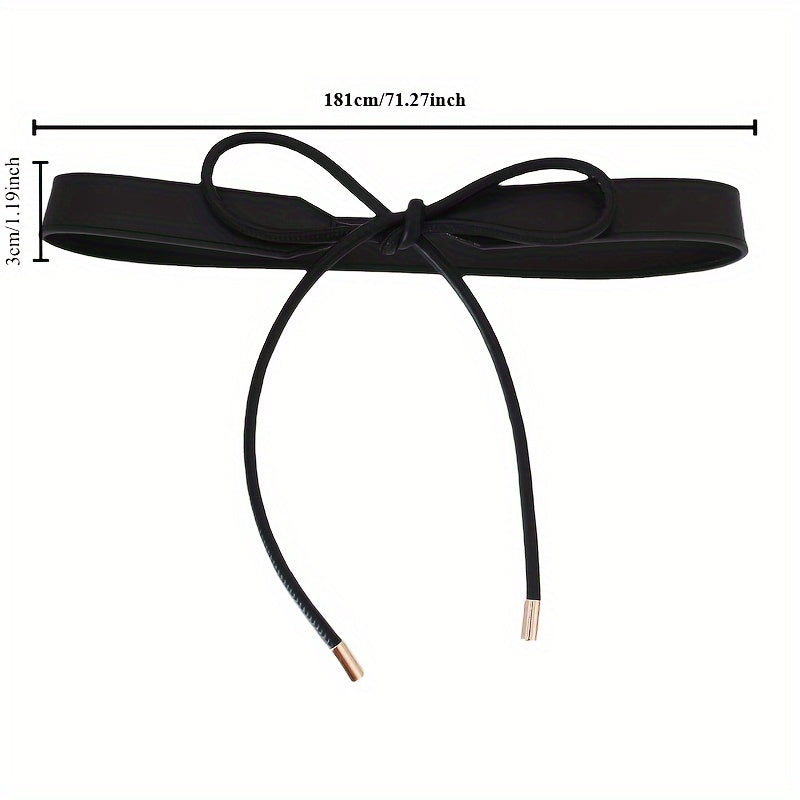 Женский ремень из PU-кожи с узлом для повседневной и официальной носки