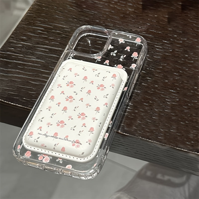 Magnetic Phone Case with Crush Flower Design TPU No Tail for iPhone and Android