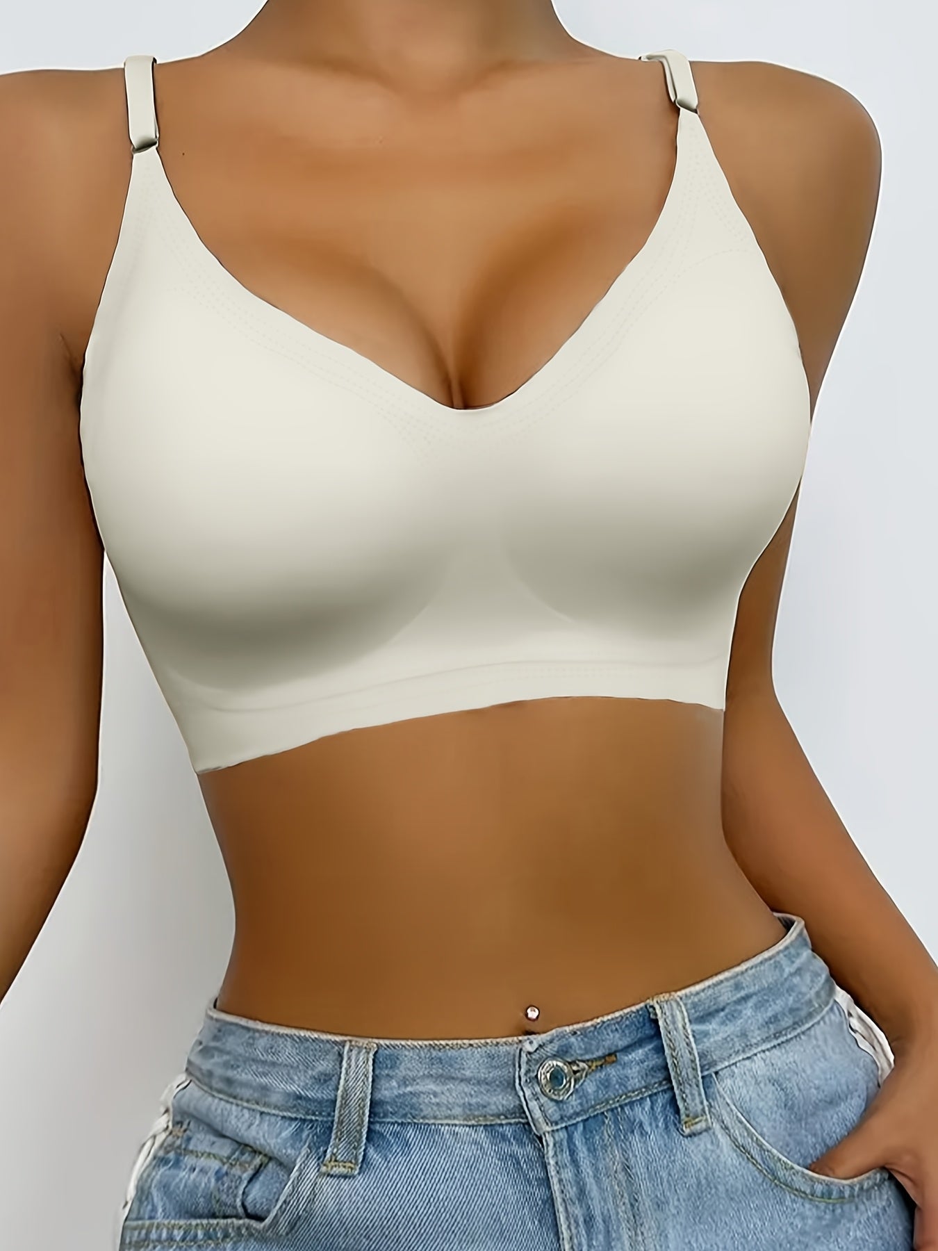 Plus Size Wireless Seamless Padded Bra 5 Pack