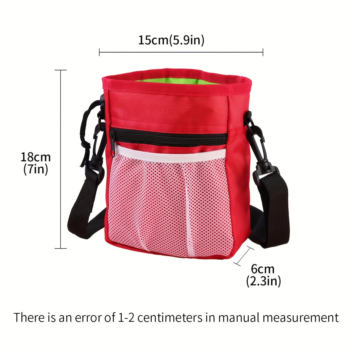 Medium Polyester Solid Color Dog Training Snack Bag for Outdoor Use
