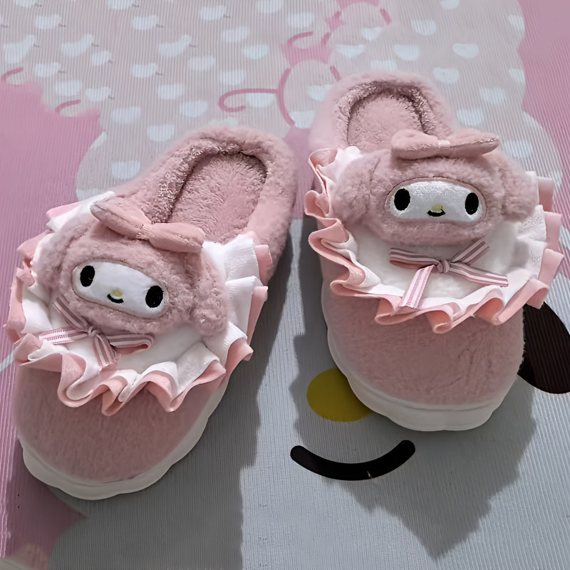 Women's Plush Cartoon Indoor Slippers Warm Cozy Autumn Winter