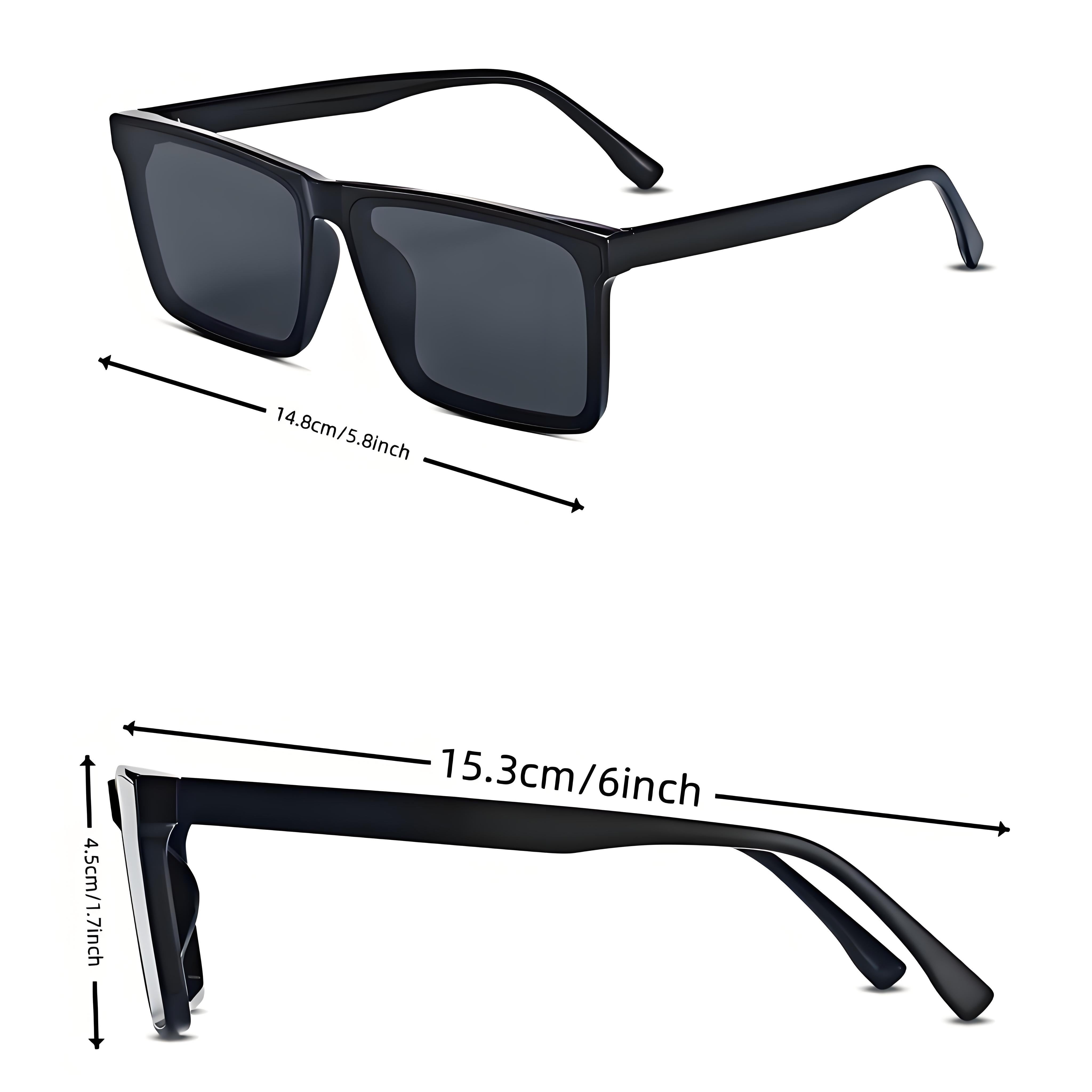 Black TR Frame Fashion Glasses for Men and Women for Beach and Outdoor Activities
