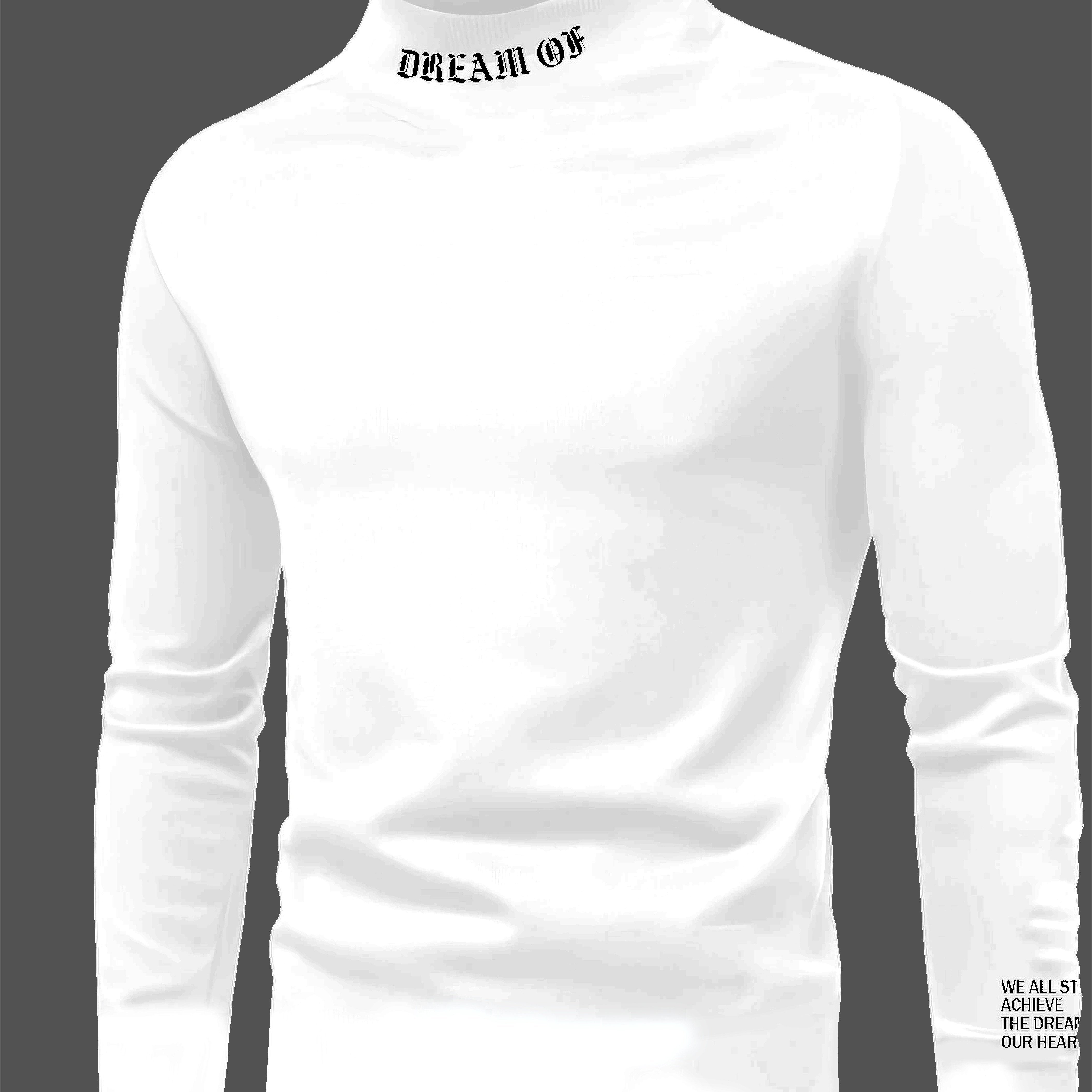 Yoshlar uchun qizil "Katta orzu qil" printli uzun qo'lqopli termal ko'ylak, yuqori bo'yin va cho'ziluvchan to'qima mato bilan. Mashinada yuvish mumkin. Kuz/qish uchun tasodifiy kiyim uchun mukammal.