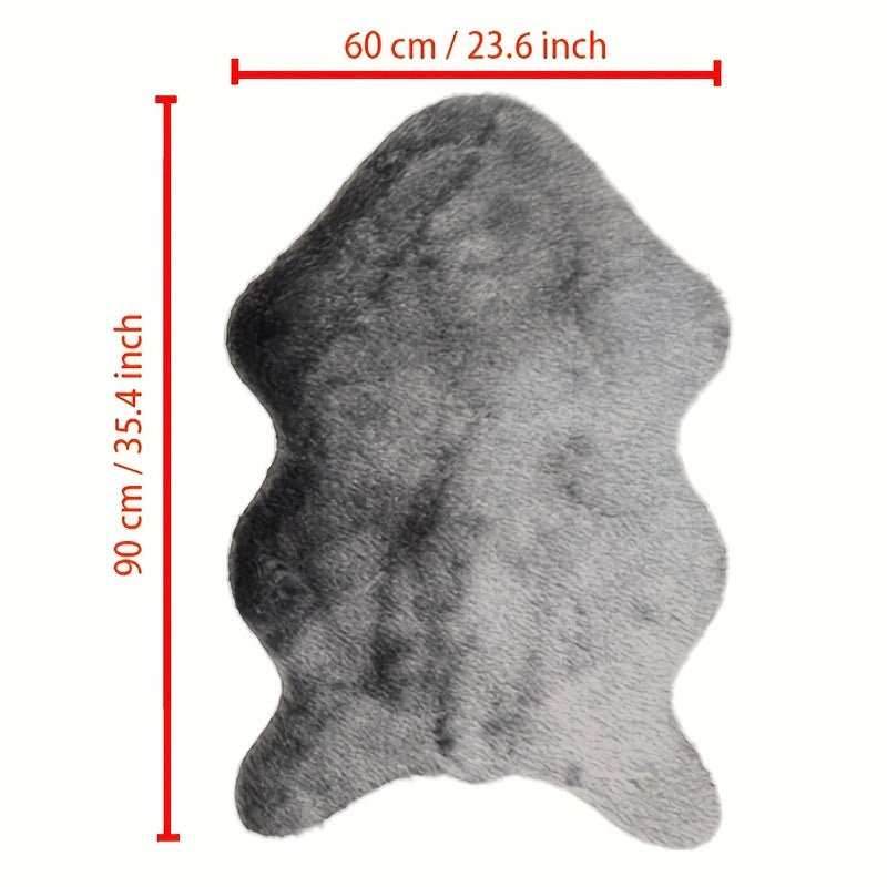 Alfombra de piel de oveja de imitación súper suave y esponjosa para cama, sofá, suelo, decoración de guardería