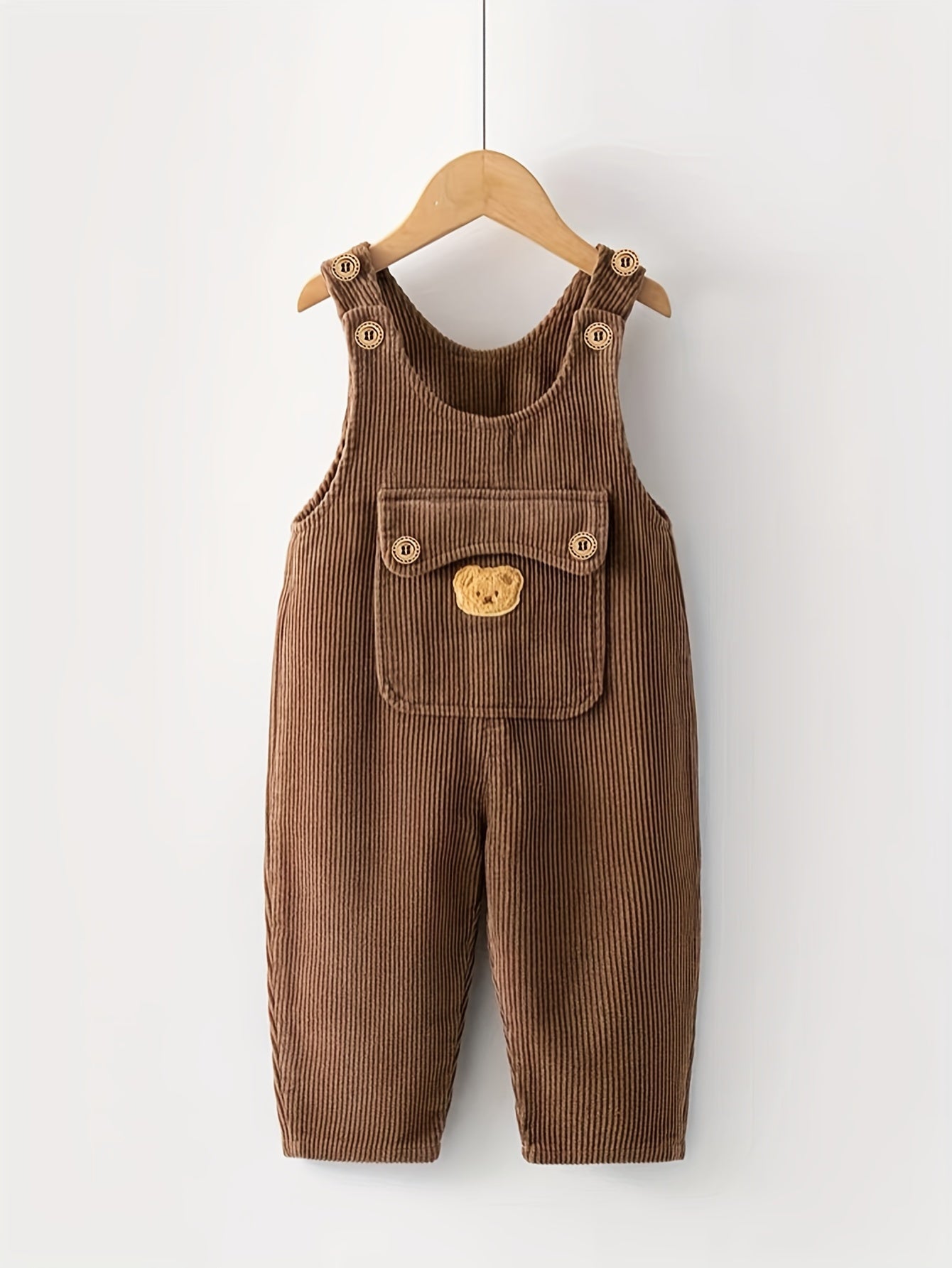 Детские комбинезоны из вельвета с карманами с животным принтом, универсальные, свободный крой