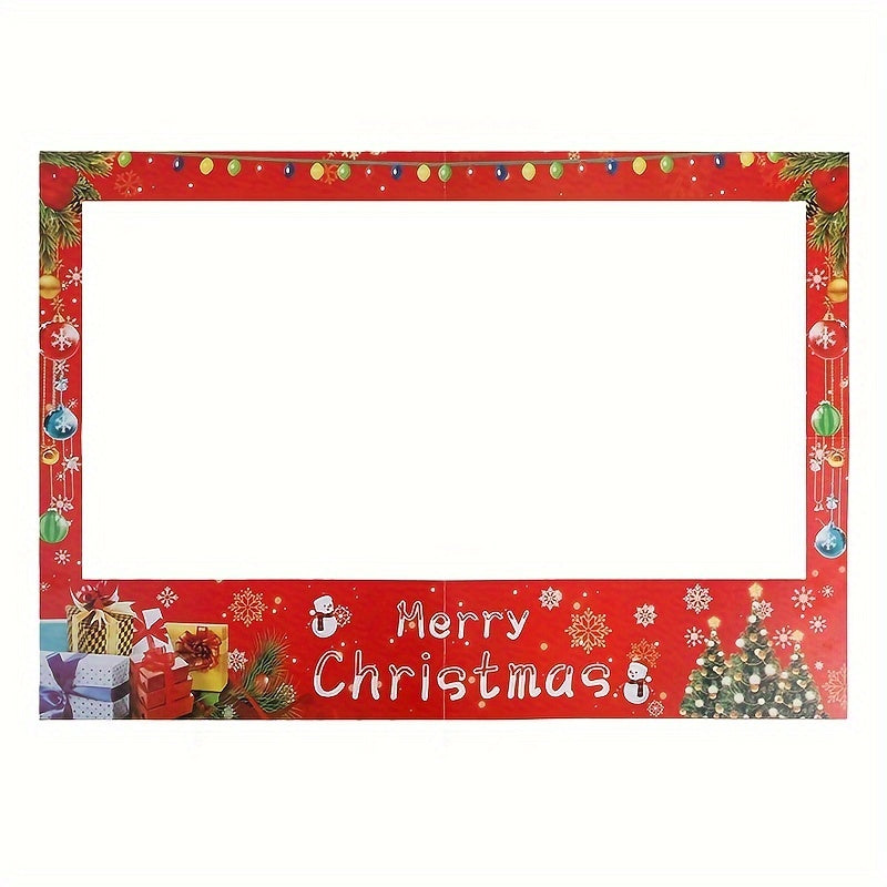Foldable Patriotic Paper Photo Frame for Christmas Party Photo Booth