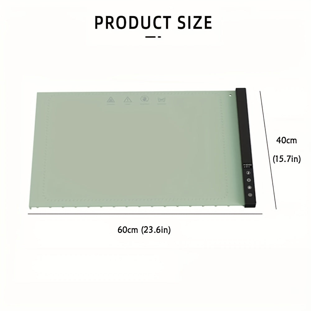 Vaqt bilan boshqariladigan, teginish bilan boshqariladigan silikon issiqlik saqlash matosi, Evropa standarti rozetkasi, DC rozetkasi, tashish sumkasi bilan. Qishki ovqatlanish uchun ideal.