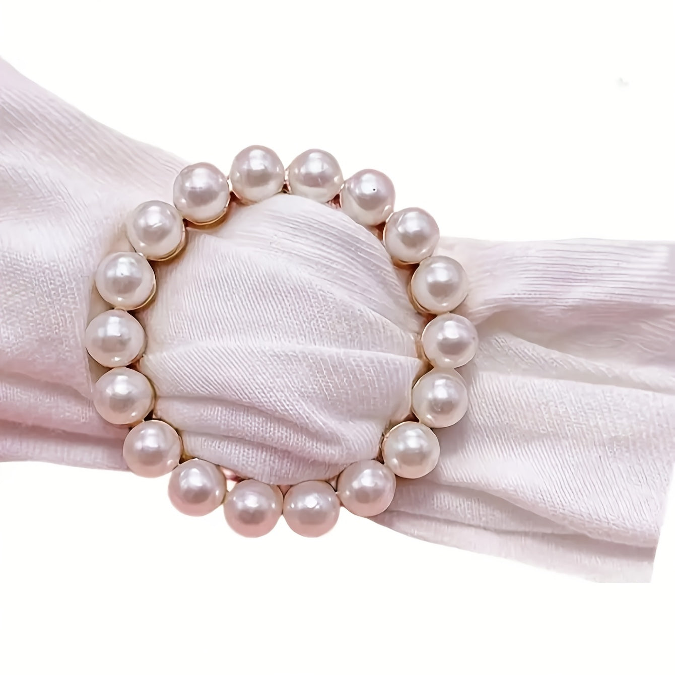 Elegant Alloy Heart-Shaped Brooch Pin with Faux Pearl and Rhinestones for Women