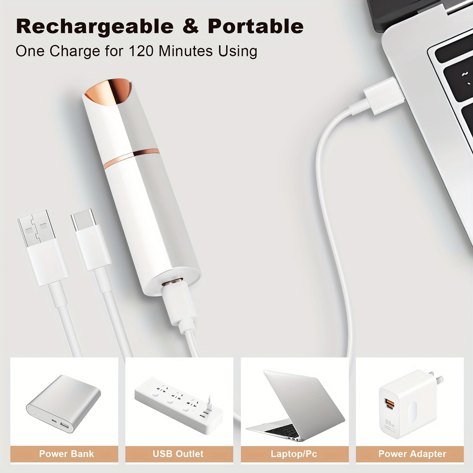 Ayollar uchun LED chiroqli og'riqsiz yuz sochlarini olib tashlovchi.