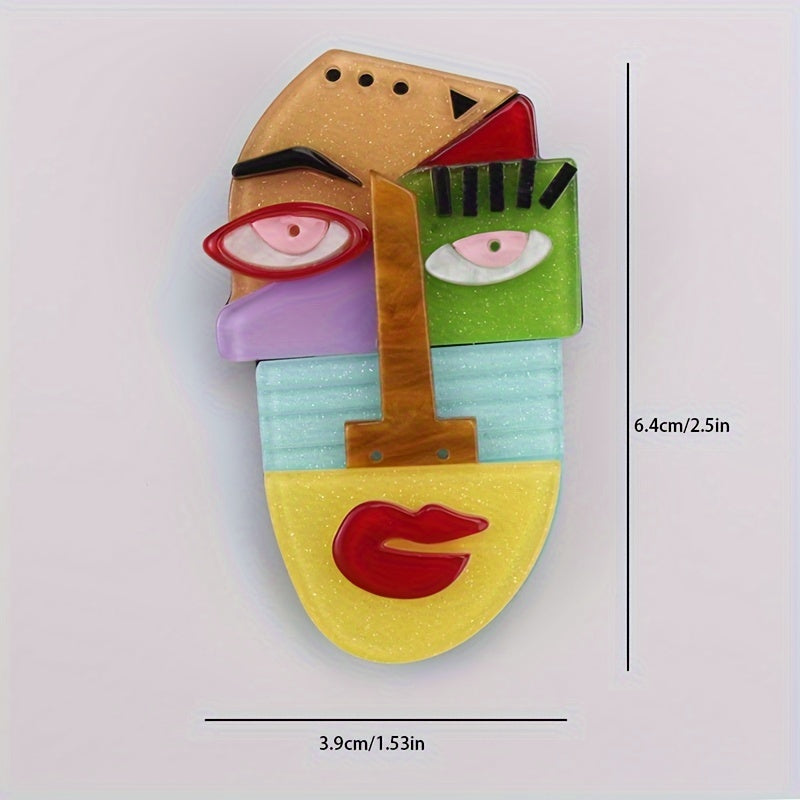 Acrylic Cat Brooch Cartoon Animal Pin for Clothing and Bags