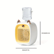 Silent USB Rechargeable Desk Fan for Office and Dorm with Lithium Battery