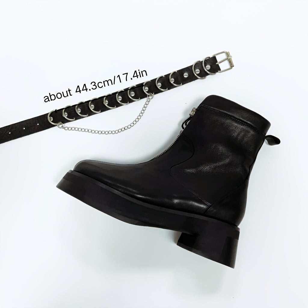 Women's Gothic Style PU Shoe Decorative Belt Removable Adjustable Charm