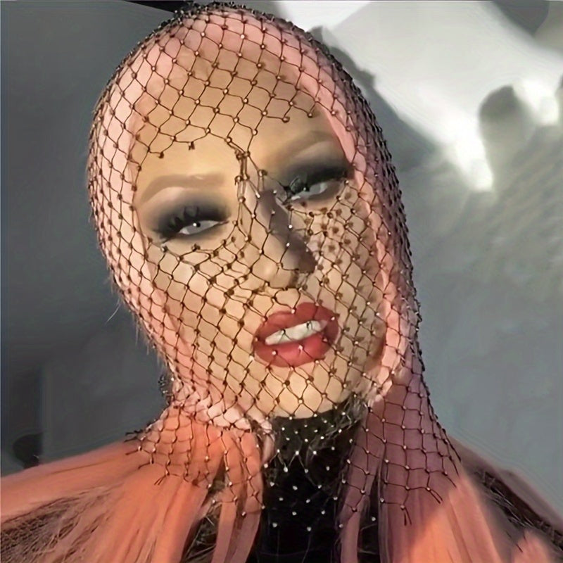 Crystal Mesh Headwear for Women Nightclub Body Jewelry Accessories