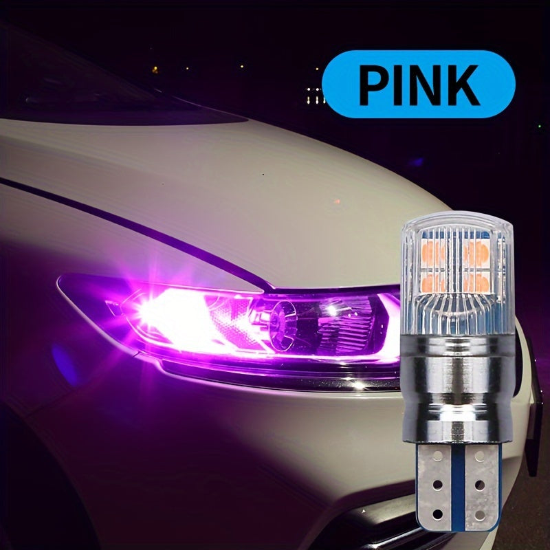 2pcs T10 W5W W16W LED Car Lights Dual-Color 3030 8SMD Canbus Error-Free