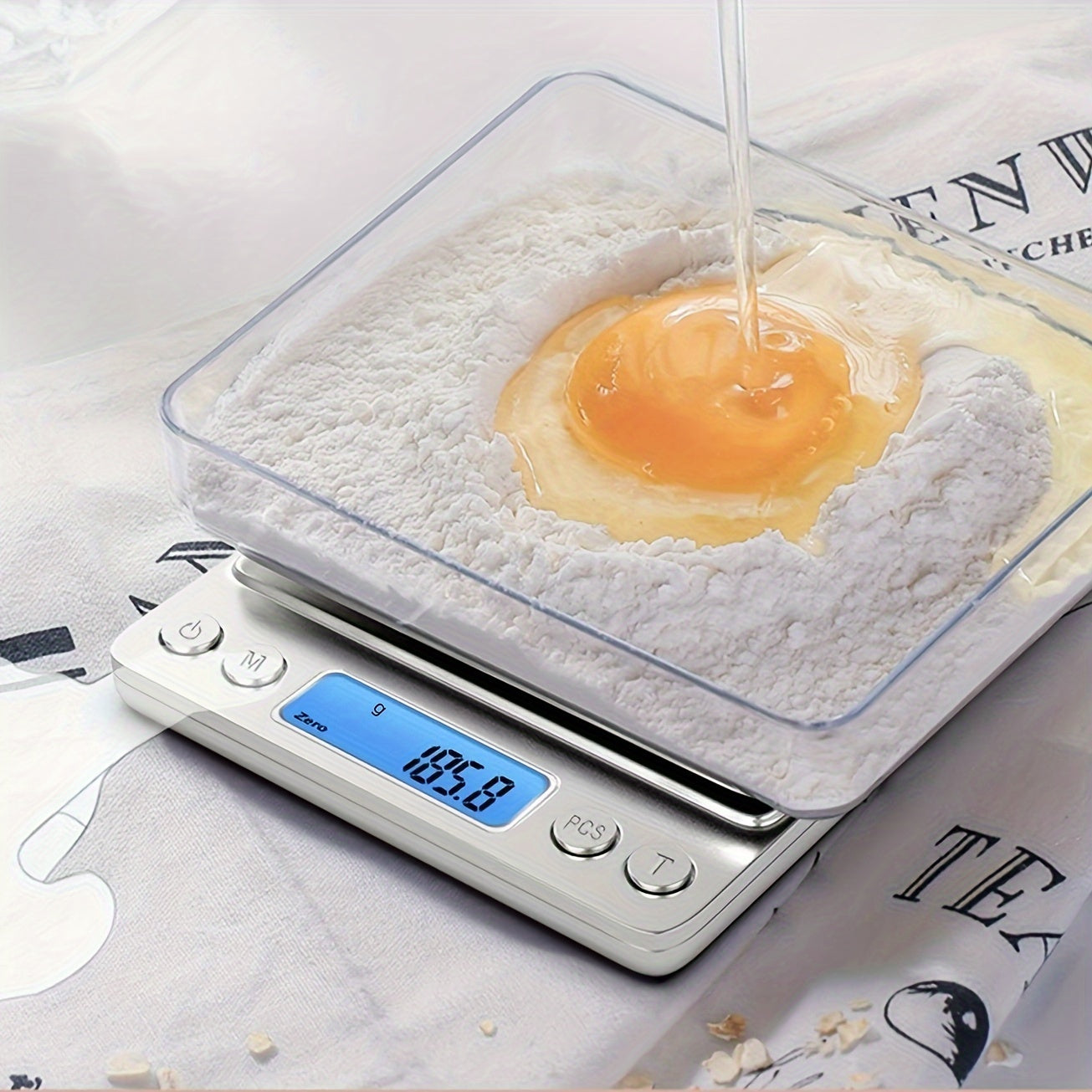 Digital Stainless Steel Kitchen Scale for Cooking Baking and Weight Loss Tracking