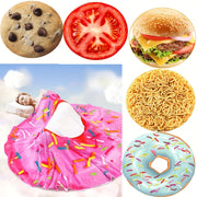 Round Flannel Throw Blanket for Couch Sofa Bed Camping Travel Soft Warm Multi-Purpose Gift